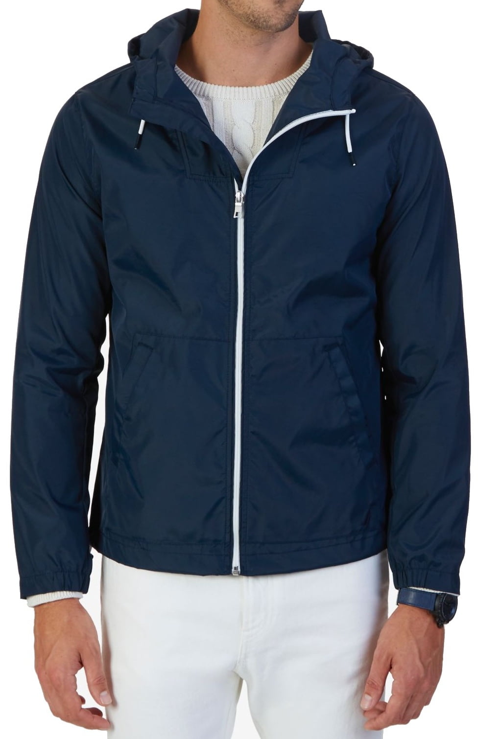 Nautica Nautica NEW Navy Blue Mens Size 2XL Drawstring Windbreaker