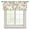 Green, variant on Pink Flamingos Semi Sheer Valance Curtains Watercolor Monstera Leaf Green Tropical Plant Voile Valances Curtain Rod Pocket Small Window Treatment for Kitchen Bathroom Cafe 60"x18"