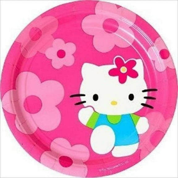 Hello Kitty 'Flower Fun' Large Paper Plates (8ct)
