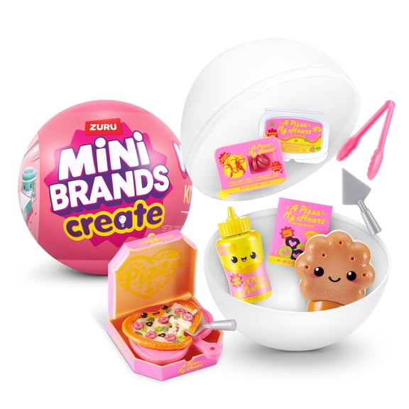 Mini Brands Mini Create Kawaii Kitchen Capsule Series 1 by ZURU - Surprise Unbox DIY Collectible Toy for Kids Ages 8 