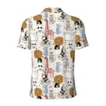 thumbnail image 4 of Rocae Hand Drawn Animals for Men's Short Sleeve Polo Shirt, Quick Drying Performance Moisture Wicking Sports Men's Golf Shirt Small, 4 of 9
