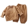 thumbnail image 7 of Enjoytime Toddler Two Piece Outfits Cute Print Long Sleeve Zip Up Jacket Pants Girls Sets Fleece Warm Cozy Fall Winter Clothes Set, 7 of 7