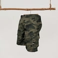 thumbnail image 3 of TNOBHG Men Cargo Shorts Men's Drawstring Cargo Shorts with Multi Zipper Pockets Elastic Waist Camouflage Print Breathable Soft Knee-length Sports Shorts, 3 of 8