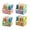 B, variant on Creative Book Shaped Eraser, 3D Styling Correction Eraser, Fun Portable Pencil Eraser for Student Daily Use, Small Size (4 Erasers per Set)