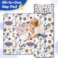 thumbnail image 4 of White Baseball Fun Club Pattern Toddler Nap Mats for Kids Preschool,Sleeping Mat Bag or Kids,Toddler Sleeping Bag,Toddler Nap Mat or Daycare, 4 of 6