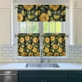 thumbnail image 3 of Farmhouse Wildflower Curtains 24 Inch - 3 Panel Vintage Country Set with Bohemian Floral Print, Rod Pocket Window Treatment, 3 of 6