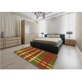thumbnail image 4 of Ahgly Company Indoor Rectangle Patterned Dark Yellow Green Area Rugs, 5' x 7', 4 of 6