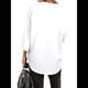 thumbnail image 3 of Camisas de Mujer con Botones y Cuello en V, Camisa Informal Holgada L, 3 of 9