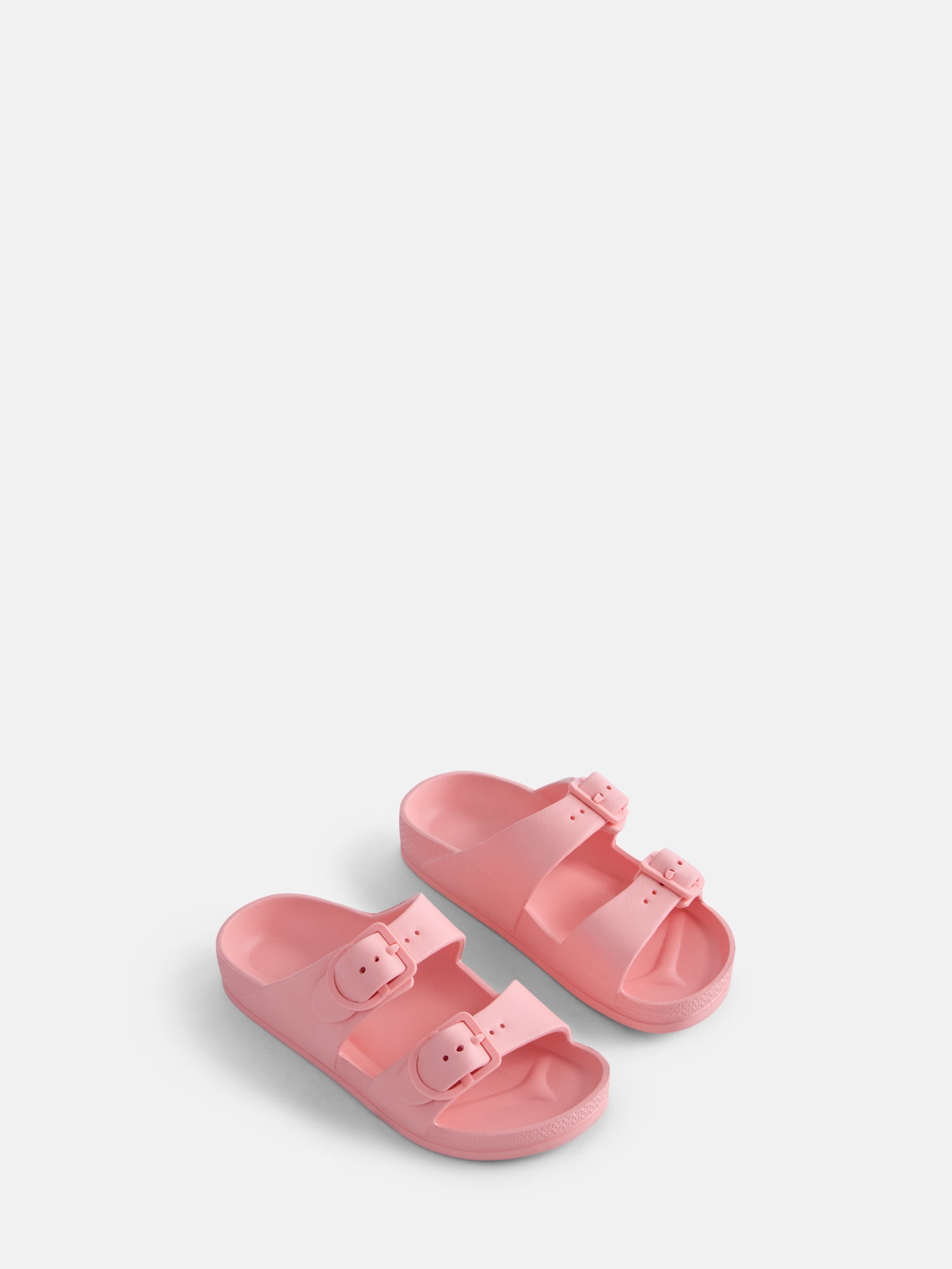 Wonder Nation Kids Two Buckle Footbed Slide Sandals