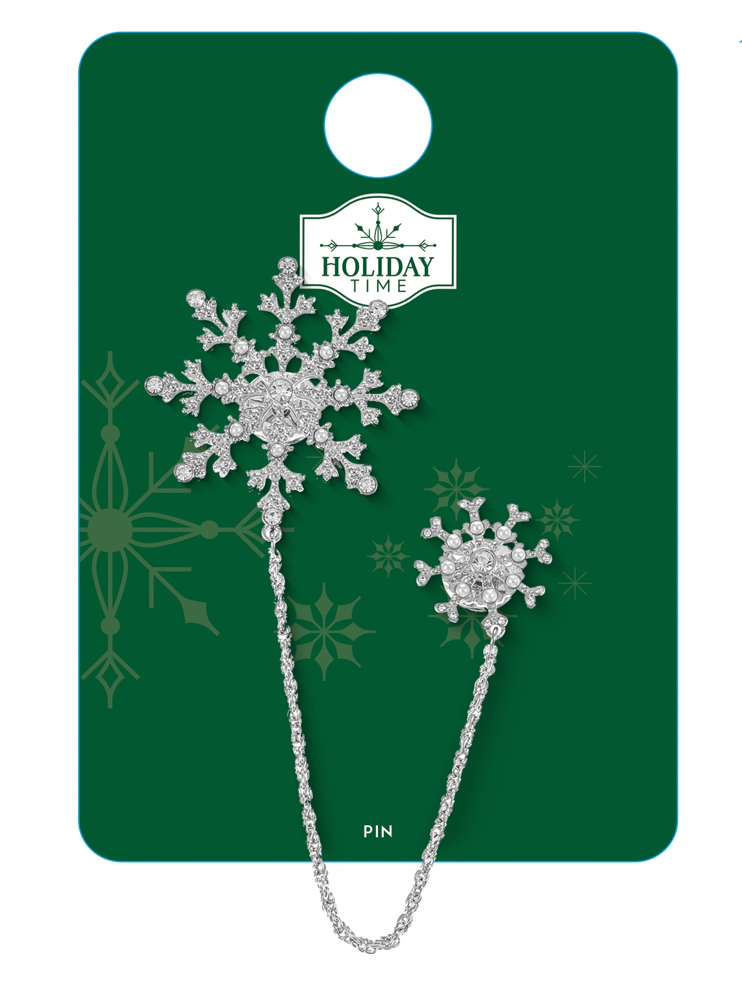 Holiday Time Snowflake Brooch, 1 Piece