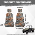 thumbnail image 6 of KUIFORTI Grey Camouflage UTV seat covers Comfortable Elastic FabricsSeat Cover with Headrest Covers Outdoor Seat Cover Set Compatible with Rhino 700 660 450 2004-2021, 6 of 6