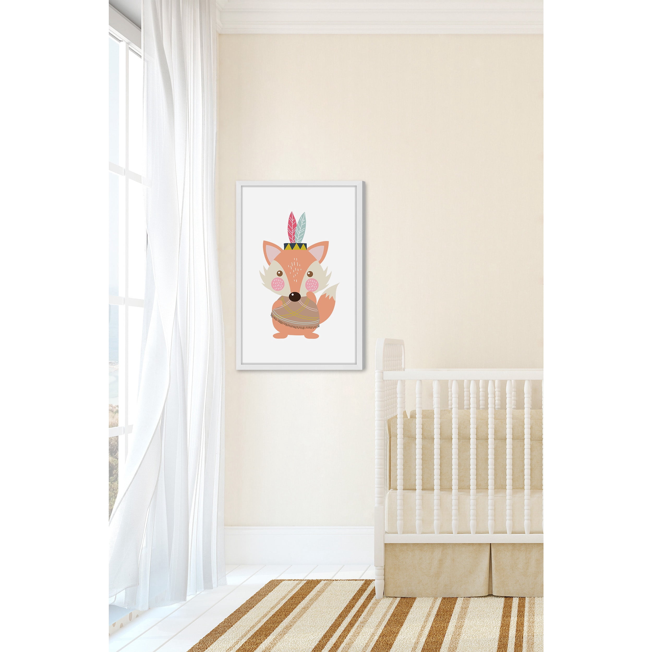 Marmont Hill "Hipster Fox" by Shayna Pitch Framed Painting Print