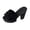 Black, variant on Women'S Ruffle Platform Chunky Heel Sandals Anti Slip Y2K Gothic Style Slides For Romantic Summer, Yellow