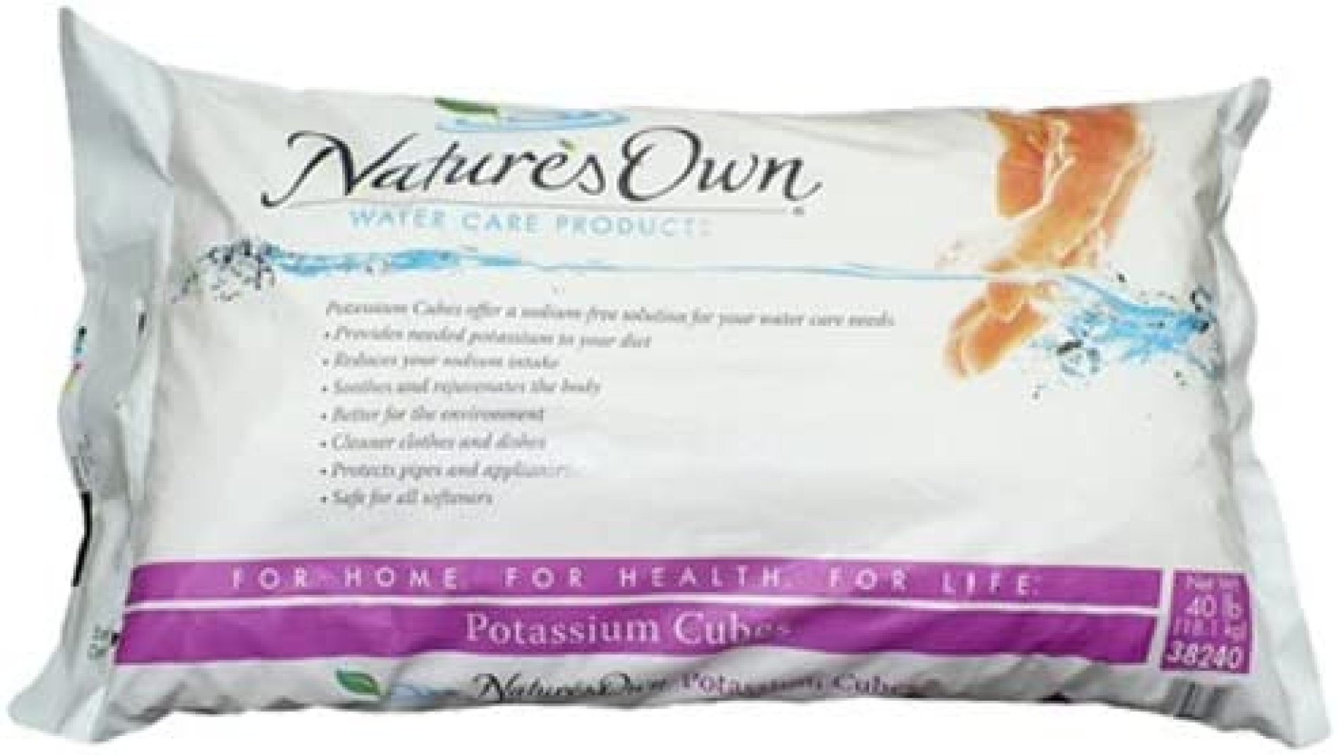 Natures Own Water Softener Potassium Solution, 40LB
