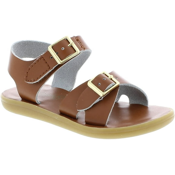 FOOTMATES Boys Tide Hook-and-Loop and Buckle Sandal Tan - 1003
