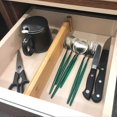 thumbnail image 4 of 6 Pack Bamboo Adjustable Drawer Dividers, Expandable Drawer Organizer (16.5"-22"), 4 of 5