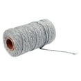 thumbnail image 2 of RBCKVXZ 100M(2mmx100Yards) Macrame Cord, Cotton Twisted Cord, Rope Crafts Macrame String Cord for Macrame Wall Hanging Plant Hanger Making Knitting, Gray, 2 of 2