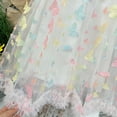 thumbnail image 2 of Wuxain Toddler Girls Dresses A Line Sleeveless Mesh Dress 3D Skirt With Full Up Butterflies For Toddler To Preteen Summer Dress, Pink, 2-3 Years, 2 of 8