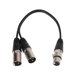 thumbnail image 1 of 3-Pin XLR Male To Dual XLR Female Y Splitter Audio Adapter Cable For Microphone, 1 of 4