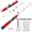 62cm, variant on ChengZhiqiangqqwq 63cm 71cm Winter Ice Fishing Rods 2 Sections Ultralight Portable Winter Fishing Rod Wooden Handle Spinning Rods