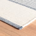 thumbnail image 3 of Dash & Albert La Mirada Handwoven Cotton Rug, 8' x 10', Navy, 3 of 6
