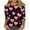 Black, variant on Valentines Shirts for Women Trendy Cute Love Heart Print Tunic Tops Plus Size S-5XL Casual Summer 3/4 Sleeve Blouses Red Large