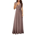 thumbnail image 2 of Multi-way Transformer Dress Sexy Backless Cross Bandage Maxi Dress Flowy Infinity Evening Gown for Bridesmaid Wedding Party Prom, 2 of 6