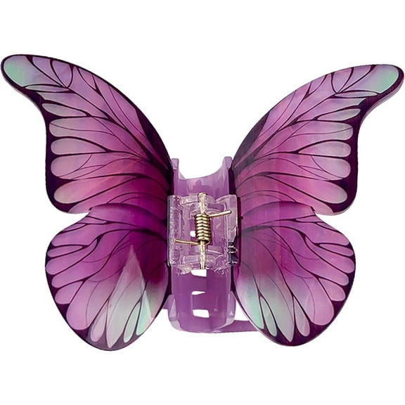 Butterfly Hair Claw French Hair Clip Non-Slip Hair Clasp for Girls and Women Straight Curly Wavy Hair Styling Accessories