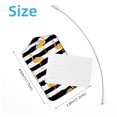 thumbnail image 3 of Square 2Pack PU Leather Flamingo Cruise Luggage Tag with Privacy Cover and Stainless Steel Ring - Suitable for Travel Handbags Backpacks Luggage Tags, 3 of 4