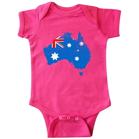 

Inktastic Aussie Map Flag Gift Baby Boy or Baby Girl Bodysuit