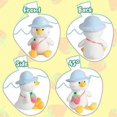 thumbnail image 3 of Peluche de pato morado (sombrero azul), muñeco de peluche de 30 cm, almohada suave y esponjosa, pato escolar: regalo perfecto para todas las edades y todas las ocasiones, 3 of 5