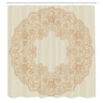 thumbnail image 2 of Ambesonne Floral Shower Curtain, Victorian Feminine Art, 69"Wx70"L, Beige, 2 of 4