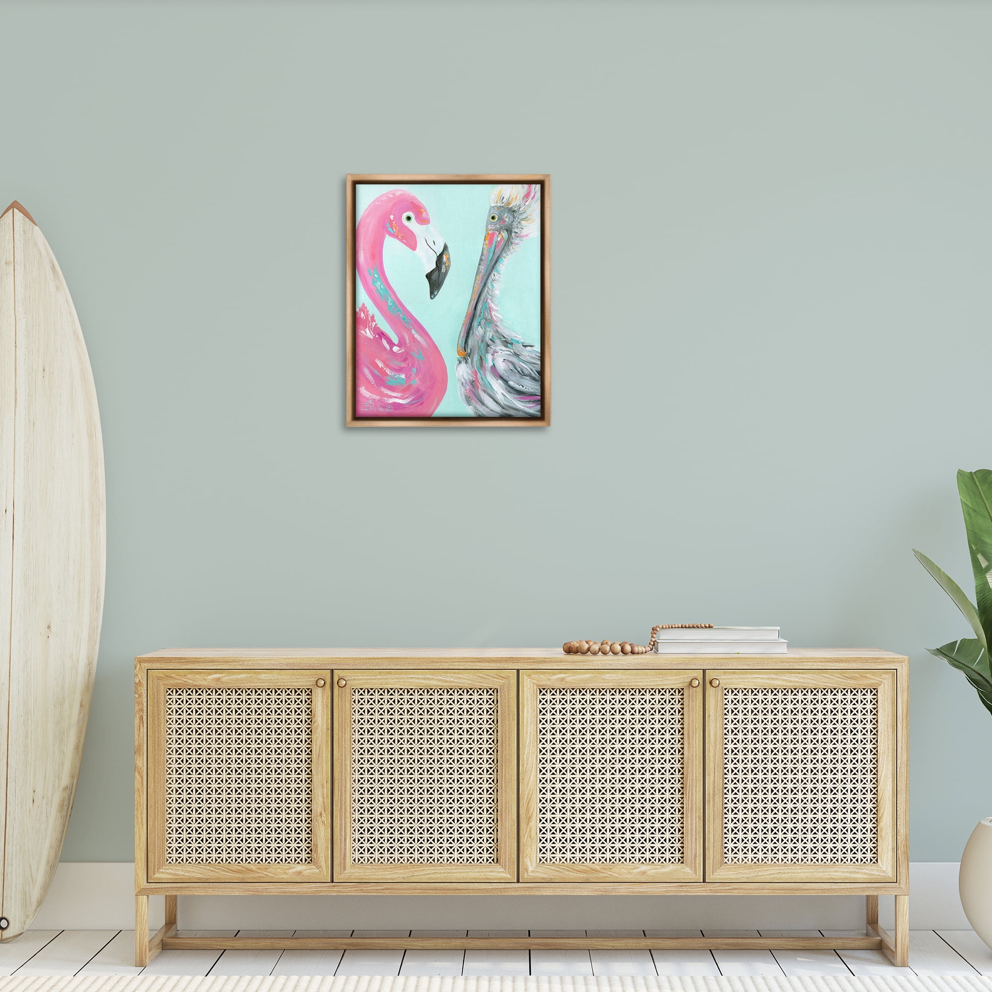Stupell Industries Wild Nautical Birds Animals & Insects Painting Brown Floater Framed Art Print Wall Art, 25 x 31