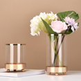 thumbnail image 6 of Cylinder Glass Vase, Clear Floral Container Terrarium for Weddings Centerpiece, , Decorating, Arrangements, Flowers, Office, or S, 6 of 8