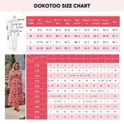 DOKOTOO Green Maxi Dresses for Women Casual Loose Bohemian Floral Dresses Lantern Long Sleeve Deep V Neckline Fall Dresses Party Dresses Beach Dresses Maternity Dresses, US 4-6(S)