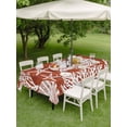 thumbnail image 4 of Outdoor Tablecloth with Umbrella Hole for Patio/Picnic/Party/Camping, Red Coastal Waterproof Table Cloth Rectangle Table Cover Washable, Conch Nautical Summer Starfish Shell Coral (60"x 102"), 4 of 9