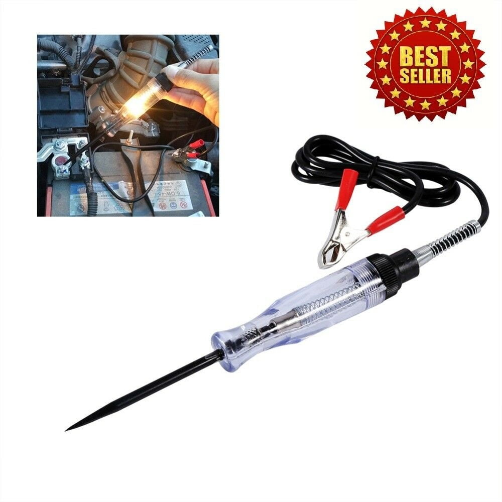 Car Truck Voltage Circuit Tester 6V/12V DC Probe Continuity Test Light Pencil US 
