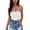 White, variant on Ltctricy Tube Top for Women Strapless Stretchy Solid Color Going out Bandeau Shirts Slim Crop Tops Trendy Summer Clothes