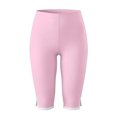 thumbnail image 6 of QATAINLAV Women's Capri Leggings with Contrast Split Hem Fitted Leg Cropped Yoga Pants Stretchy Pull On Workout Capris, 6 of 6
