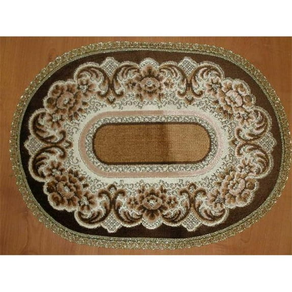 Tapestry Trading V914BR 9 x 14 in. Begium Doily Verona, Brown