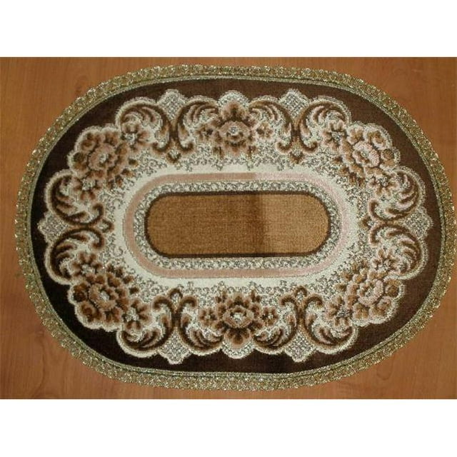 9 x 14 Po. Begium Doily Verona, Brun