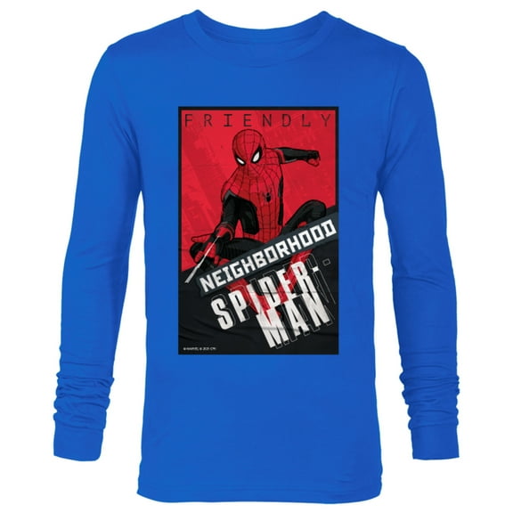 Marvel Spider-Man: No Way Home Friendly Neighborhood Spidey - Long Sleeve T-Shirt for Men – Customized-Royal