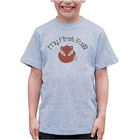 

7 ate 9 Apparel Kids My First Fall Fox T-Shirt Grey