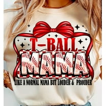 T-Ball Mama T-Shirt, Baseball Mom Game Day Tee, Cute Baseball Shirt for Sports Moms, Fun Team Spirit Outfit, Proud Mama Gift for Her