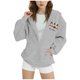 thumbnail image 2 of Sudadera deportiva informal con estampado degradado para niños y niñas, cuello redondo, manga larga, poliéster, 2 of 6