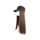 thumbnail image 4 of Seitruly Peluca de pelo liso para mujer, sombrero de béisbol para niñas, peluca para fiesta, viaje, Cosplay con gorra Cuidado del cabello, 4 of 6