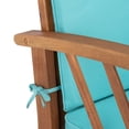 thumbnail image 6 of SAFAVIEH Fontana Outdoor Patio 4 Pc Conversational Set, Natural/Aqua, 6 of 13