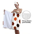 thumbnail image 5 of Colevkie Women's 2 Pcs Adjustable Bath Skirt & Absorbent Hair Drying Cap Set Wrap Towel Shower Cap Quick Drying Bath Wrap Set Printed Halloween Balloons Pattern, 5 of 8