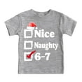 thumbnail image 2 of Boy Girl Kid T-Shirt,Six Seven 6 7 Fun Graphic Christmas Round Neck Short Sleeved Shirt Festive Kids T Shirts, 2 of 5