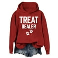 thumbnail image 3 of Sweatshirts for Women Clearance Zip Up Winter Loose Fit Hooded Long-sleeved Mitten- Off the Shoulder Curve Hem Solid Color Leisure Hoodies Womens Casual Printed Long Sleeve Hooded Sweatshirt, 3 of 4